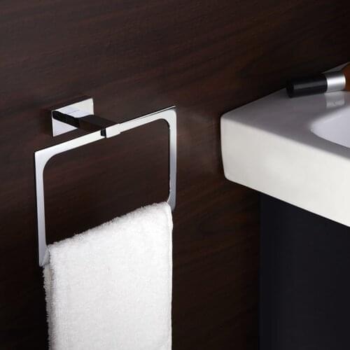 Vidric high quality solid brass Square towel ring Bathroom towel rack Kitchen towel bar Bathroom accessories