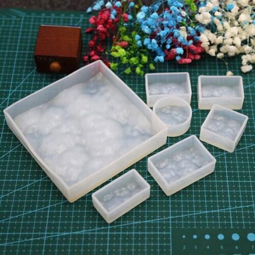 Water Ripples Wave Pendant Necklace Earring Beads Casting Crystal Molds DIY Jewelry Making Craft Tool Silicone Resin Liquid Mold