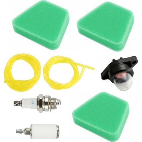 Air Filter Primer Bulb Fuel Line Spark Plug Fuel Filter System Service Kit For McCulloch Poulan Snapper Craftsman Chainsaws