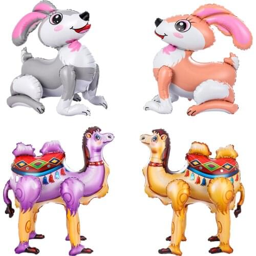 1Pcs Jungle Animal Camel Rabbit Air Helium Balloon Kids Safari Birthday Party Decor Supplies Animal Balloons Children Gifts