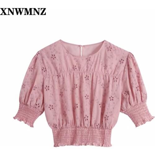 XNWMNZ Openwork Blouses