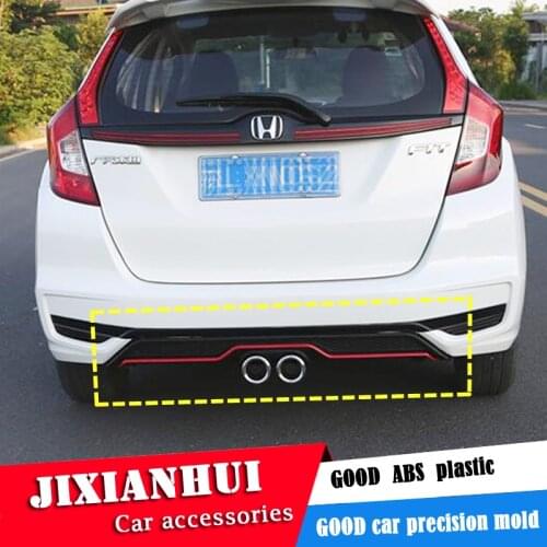 For Honda FIT JAZZ Body kit spoiler 2018-2019 For JAZZ 2CK ABS Rear lip rear spoiler front Bumper Diffuser Bumpers Protector