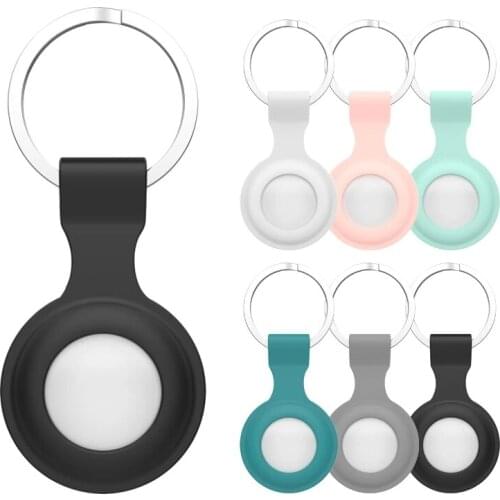 Protective Case For Airtags Tracking Silicone Case For Dog Soft Anti-loss for Apple Air Tags Silicone Case For Cover Hangable