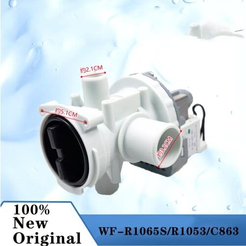 1pcs Original drain pump for samsung washing machine parts WF-C863/C963/R1053/R853 whole package drainage pump