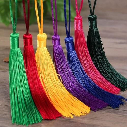 10Pcs 12cm Color Hang Rope Tassels Chinese Style Classical Ornament Accessories Pendant DIY Craft Retro Fan Curtain Decor Fringe