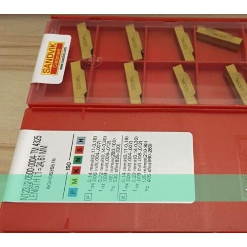 10PCS CARBIDE INSERT N123J2-0500-0004-TM 4325