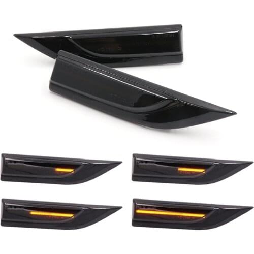 Niscarda 2x Dynamic Sequential LED Side Marker Turn signal Light Indicator Repeater For VW Transporter T6 Caddy