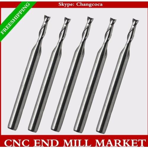3.175mm*2.0mm*8mm,CNC machine solid carbide tungsten end mill,woodworking milling cutter,2 Flute end mill,PVC,MDF,acrylic,wood