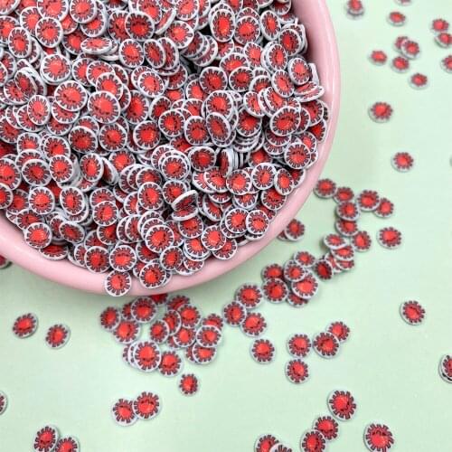 50g Cartoon Polymer Clay Slices Fake Sprinkles for Crafts Making Scrapbooking DIY Slime Filling Accessories Nail Decoration 5mm