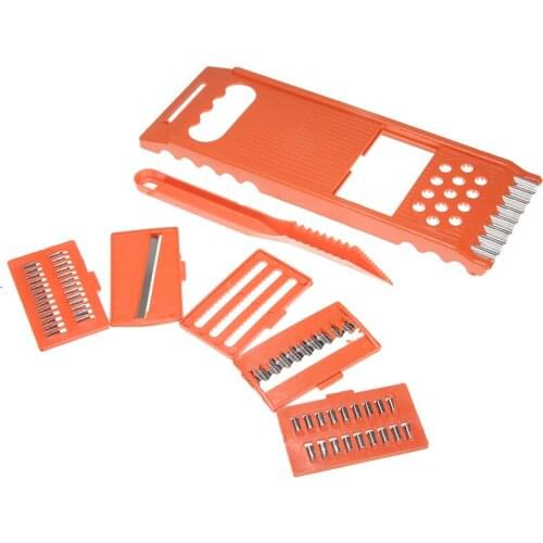 6pcs Stainless Steel Potato Slicer Cutter Peeler Dicer Chopper Tools Kitchen Vegetable Fruit Potato Quick Cutting Slicer