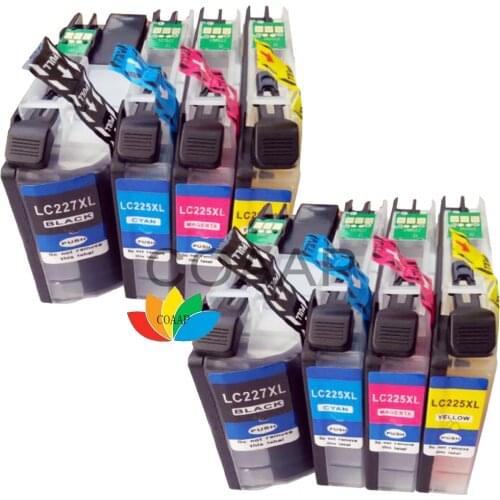 8 Compatible Brother 225 227 ink cartridge for MFC-J680DW MFC-J5620DW MFC-J5625DW MFC-J5720DW DCP-J4120DW MFC-J4620DW