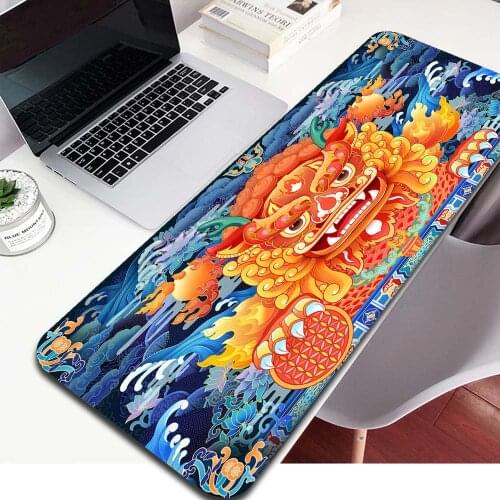 Chinese Style 90x40CM Large Mouse Pad Laptop Mouse Keyboards Rug Gaming PC Gamer Anime Mouse Pad Gaming Accessories Desk Mat