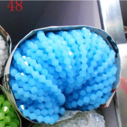Sale New Colors 100pcs 4mm Bicone Austria Crystal Beads charm Glass Beads Loose Spacer Bead for DIY Jewelry Making