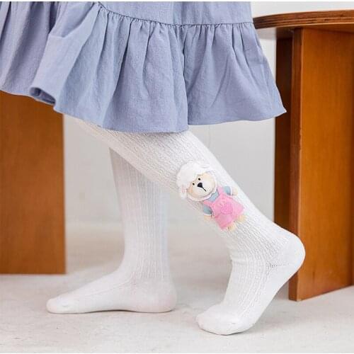 Kids Girls Cotton Ribbed Pantyhose Toddler Child Autumn Warm Knit Bear Funny Animal Tights Newborn Infant Pants Baby Accessories