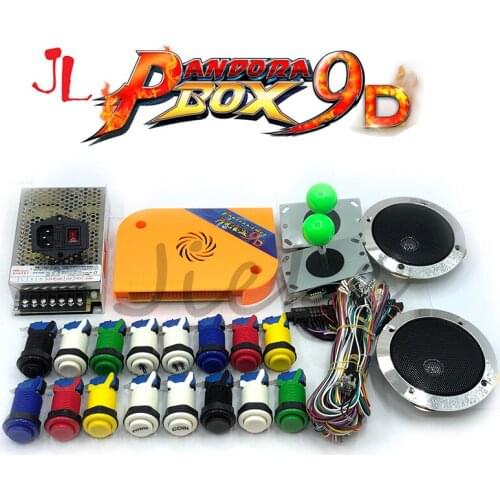 DIY arcade game kit Pandora box 9D 2222 in 1 jamma arcade kit 5v ,12v, 24V Power switch speaker arcade happ button