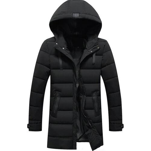 FAVOCENT Good Quality Men Jacket Super Warm Thick Mens Winter Parkas Long Coats with Hood for Leisure Men Parka Plus Size 5XL