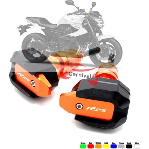 ForYAMAHA MT-03 MT-25 YZF-R3 YZF-R25 YZF R3 YZF R25 falling sliding protection frame fairing guard anti crash pad protectorFor