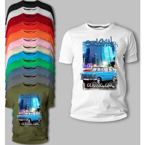 Opel Rekord Blau Auto hot Sale Brand New Fashion Summer Men Brand Clothing Summer Tops Hip Hop Personalized T Shirts