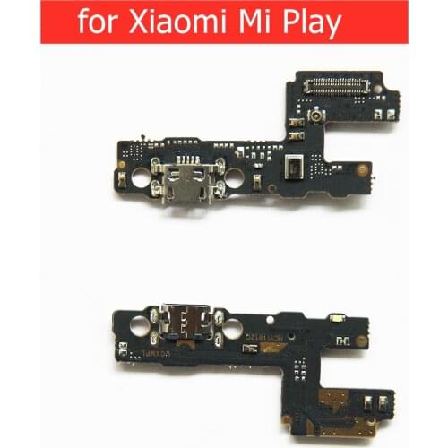 For Xiaomi Mi Play USB Charger Connector Flex Cable USB Charging Dock PCB Board Flex Cable Audio Jack Repair Parts