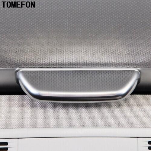 TOMEFON For Volkswagen VW Golf 7 MK7 2013 2014 2015 ABS Chrome Matte Roof Handle Switch Cover Trim Styling Interior Accessories