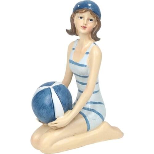 Decor And Go swimsuit sitting with ball figures sailor collection sailor And nautical