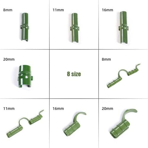 10pcs Greenhouse Film Brackets Connect Fixed Fittings Greenhouse Frame Pipe Tube Film Clip Garden Shade Net Accessories