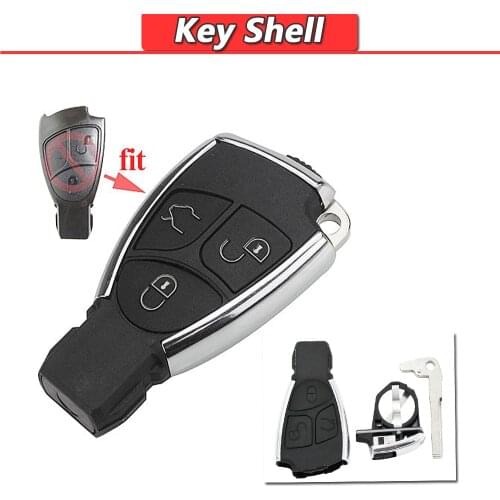 3 Buttons Modified Car Key Replacement 3 button Remote Key Shell For Mercedes Benz C B E Class W203 W211 W204 YU BN CLS CLK