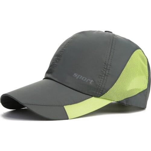 Fashion Mens Summer Outdoor Sport Baseball Hat Running Visor Cap Hot Popular New Cool Quick Dry Mesh Cap