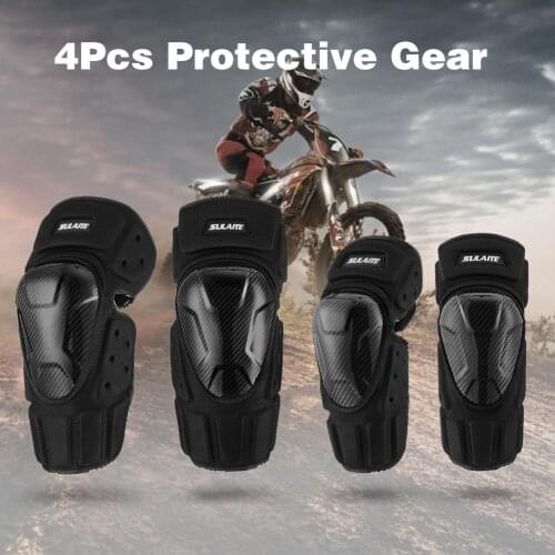 New Motorcycle Knee Elbow Pads Ergonomic Wear Resistance Riding Gear Motorcycle Knee Pads Protector Racing Guards Off-road Elbow