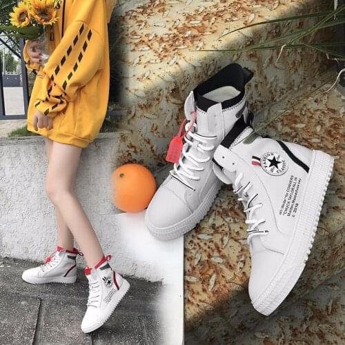 Unisex autumn breathable flat shoes hip hop hip-hop high fashion white shoes top flat shoes womens shoes