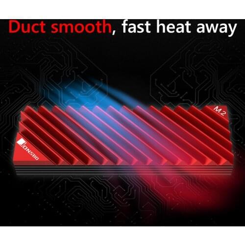 Jonsbo M.2-3 Heat Sink Cooling Pads M.2 2280 SSD Heat Dissipation Radiator aluminum radiator mini size brings better compatibili
