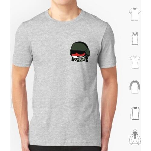 Polish Army Polandball Memes Funny Poland Flag Poland Ball Meme With Military Hat Memeball Hd High Quality Online Store T Shirt