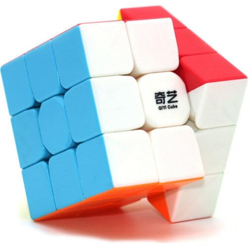 3x3x3 Magic Cube Smooth Stickerless Speed Cube Puzzle Twist Toy Brain Teaser Safe ABS Ultra-Smooth Professional Multi-Color 56mm