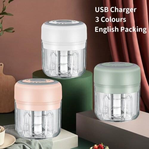 Spot High-quality Mashed Garlic Artifact Machine Small Stir Electric Portable Mini Garlic Household Pepper Mixer Blender