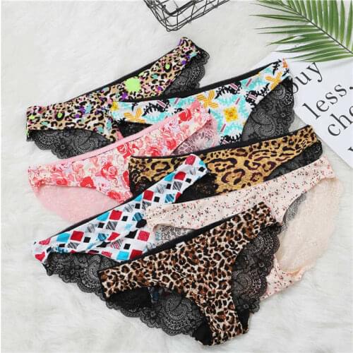 Summer Swimwear Women Bikini Panties Sexy Lace Seamless Briefs Swimsuit Beachwear Low Waist Bathing Bottoms for Sleeping