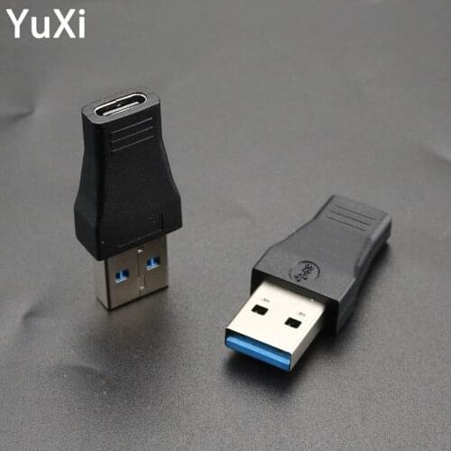High Speed USB 3.1 Type C Female to USB 3.0 Male Port Adapter USB-C to USB3.0 Type-A Connector Black Converter