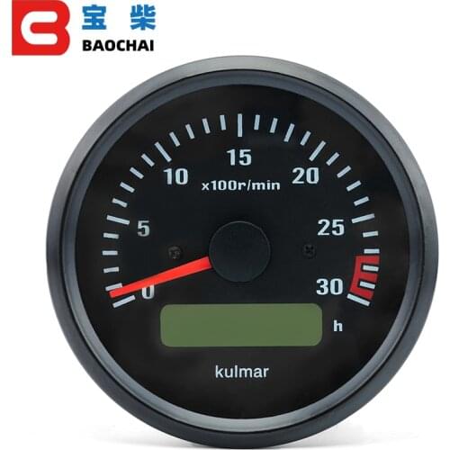 Generator spare parts Diesel Engine Mechanical Tachometer 3000RPM hour speed meter gauges