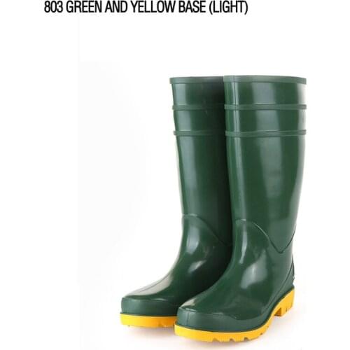 PVC safety water shoes black rubber boots rubber boots chemical work boots waterproof rain shoes