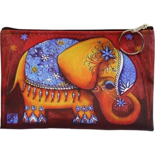 M068 Ladies Clutch Change Purse Women Cartoon Zero Wallet Owl Elephant Print Coin Purse,Female Zipper Coins Bag Wallet Wholesale