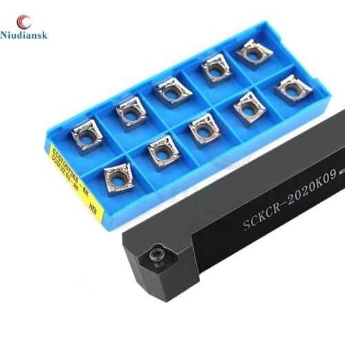 1pc SCKCR2020K09 SCKCR2525M09 External Tool Holder SCKCR1212H09 SCKCR1616H09 SCKCL 10pcs CCMT09T3 Carbide Insert CNC Lathe Tools