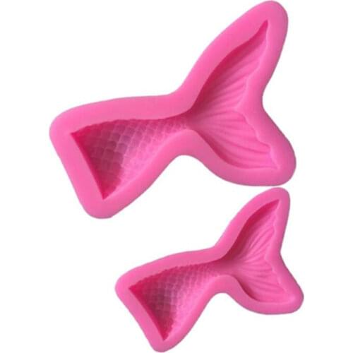 1 pcs Silicone Mold Mermaid Tail Conch patten Gum Paste Chocolate Fondant Cake Molds Candy Molds party Cupcake Decorating Tools
