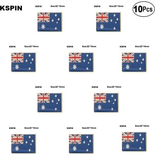 Australia Flag Brooches Lapel Pin Flag badge Brooch Pins Badges 10Pcs a Lot