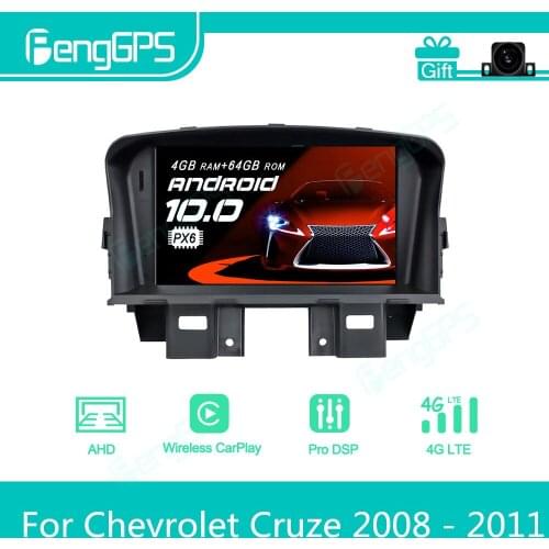 For Chevrolet Cruze 2008 - 2011 Android Car Radio Stereo Multimedia Player 2 Din Autoradio GPS Navigation PX6 Unit Screen