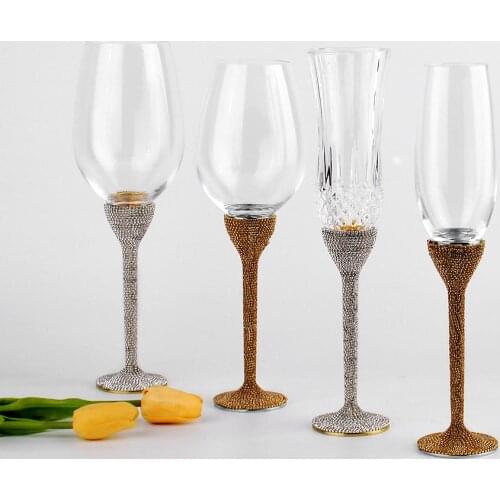 Wine Glasses And Champagne Glasses Lead Free Premium Crystal Clear Glass Gifts for Women, Birthdays, Anniversaries, and Wedding
