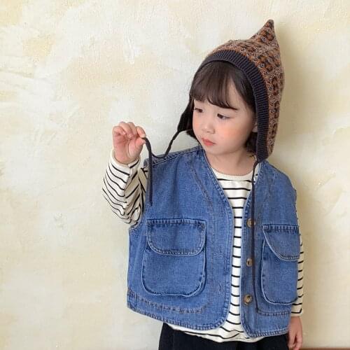 Bobotcnunu Roupa Infantil Menino Boys Girls Bebe Sleeveless Vest Spring Autumn Fashion Clothes Solid Color Kids Tops