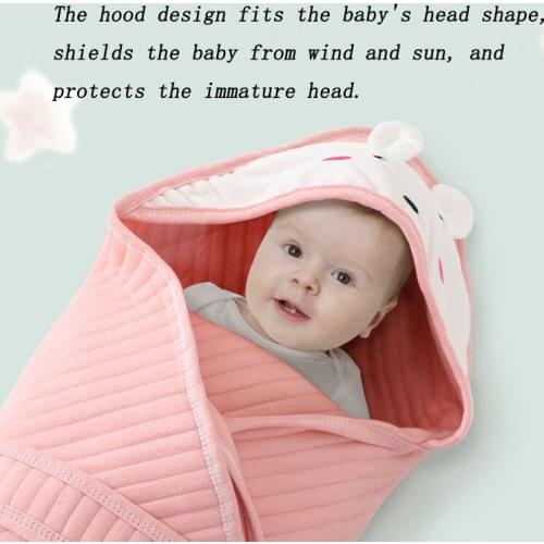 Baby Quilt Newborn Wrap Cloth Delivery Room Swaddling Newborn Summer Thin Cotton Spring and Autumn Baby Products Pure Color