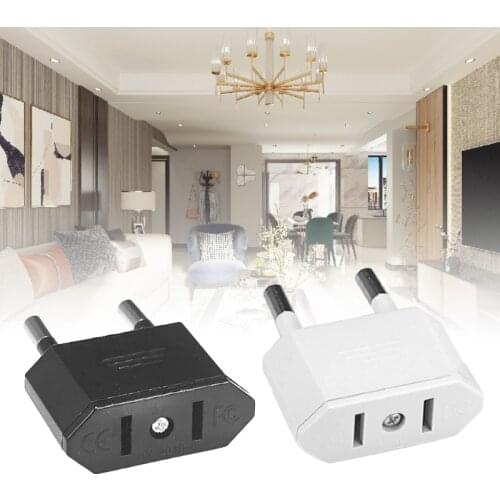 Euro Travel Plug Adapter International Power Adaptor Euro Plug to US Plug Converter Travel Adapter Travel from US to EU