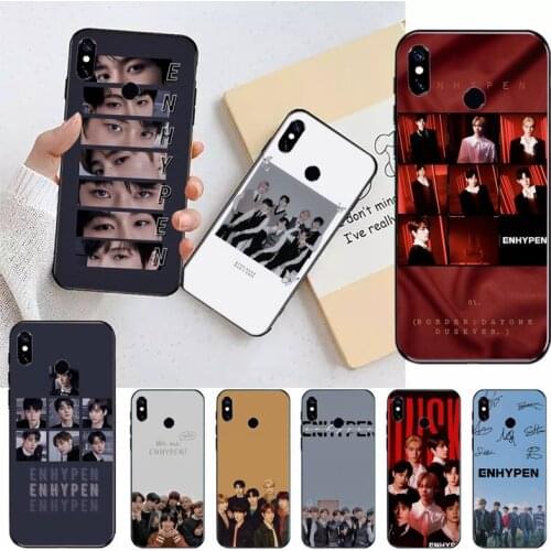 Enhypen boys group kpop Phone Case For Xiaomi Redmi note 7 8 9 t max3 s 10 pro lite coque funda shell cover