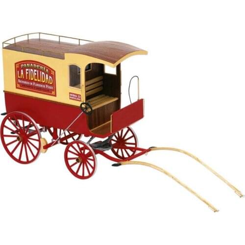 European Commercial carriage Barcelona Scale 1:10 9.8" Wood Model kit