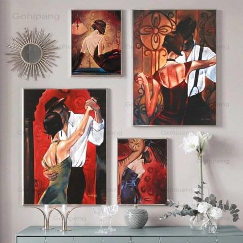 Canvas Poster Vintage Figure Painting Retro Wall Posters Decoration for Home Room Picture for The Home Interior Decor Frameless